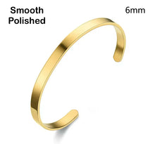 Load image into Gallery viewer, Custom Bangle Bracelet Stainless Steel