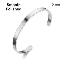 Load image into Gallery viewer, Custom Bangle Bracelet Stainless Steel