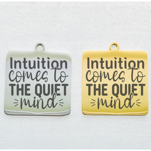 INTUITION STAINLESS STEEL CHARM