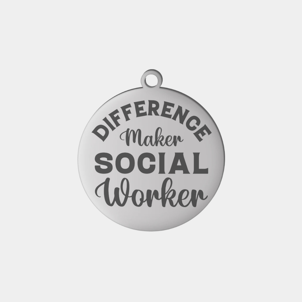 DIFFERENCE MAKER STAINLESS STEEL CHARM
