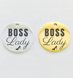 BOSS LADY STAINLESS STEEL CHARM