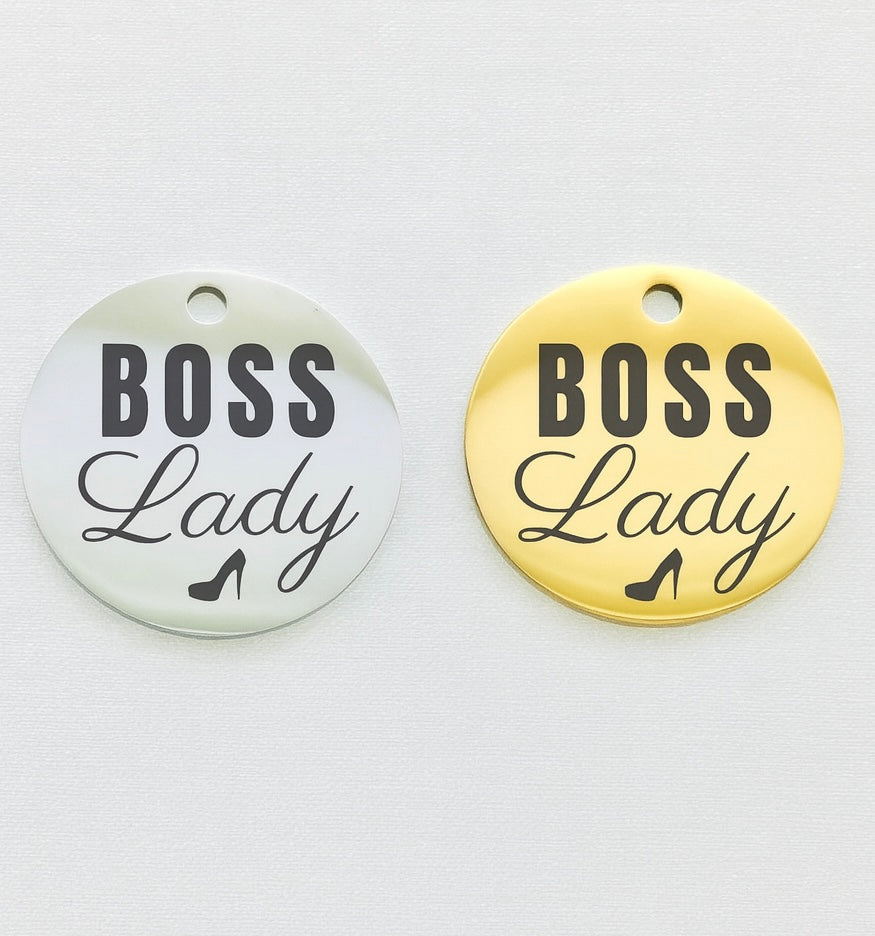 BOSS LADY STAINLESS STEEL CHARM