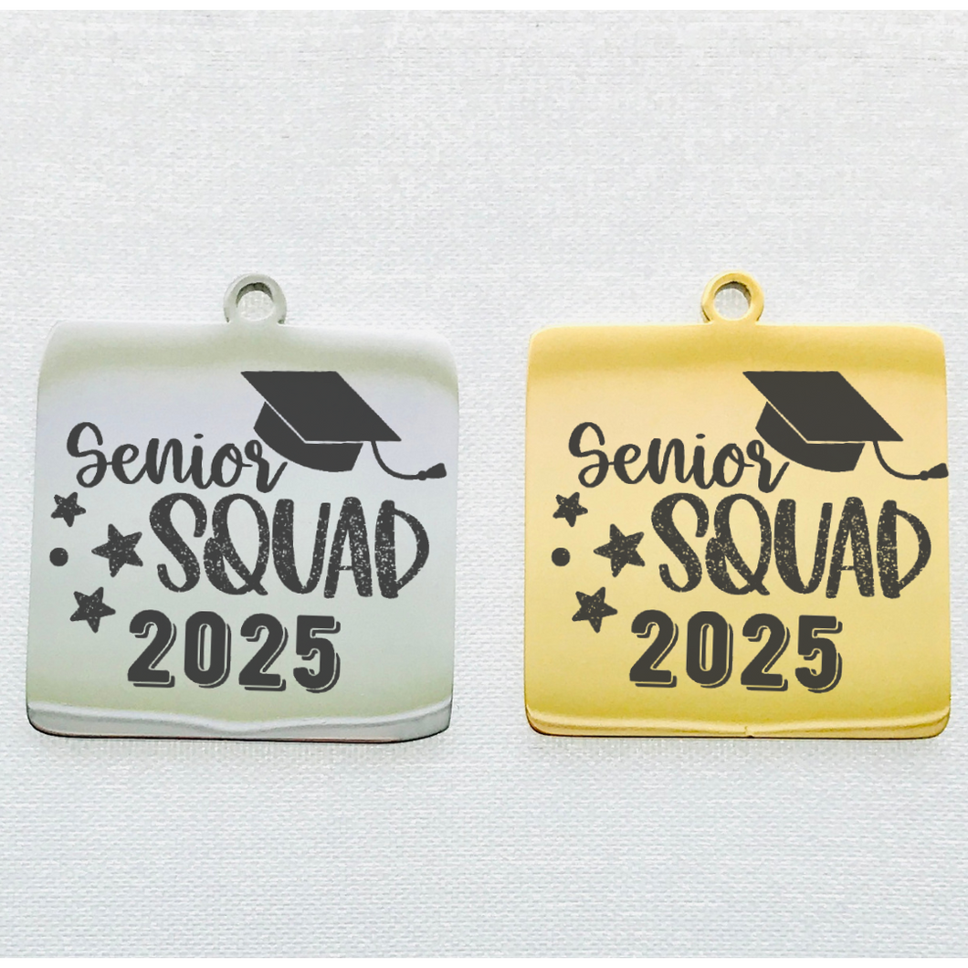 SENIOR SQUAD 2025 STAINLESS STEEL CHARM