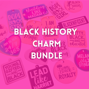 20PCS BLACK HISTORY BUNDLE STAINLESS STEEL CHARMS