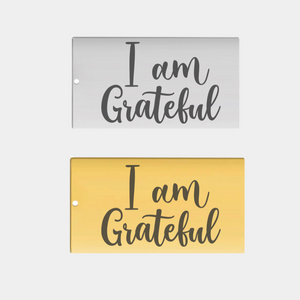 I AM GRATEFUL STAINLESS STEEL CHARM