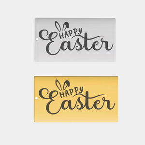 HAPPY EASTER STAINLESS STEEL CHARM