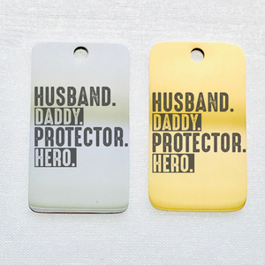 HUSBAND DADDY HERO 32mm KEYCHAIN CHARM