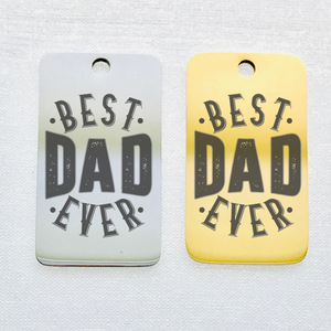 BEST DAD EVER 32mm KEYCHAIN CHARM