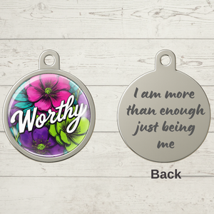 WORTHY CABOCHON CHARM