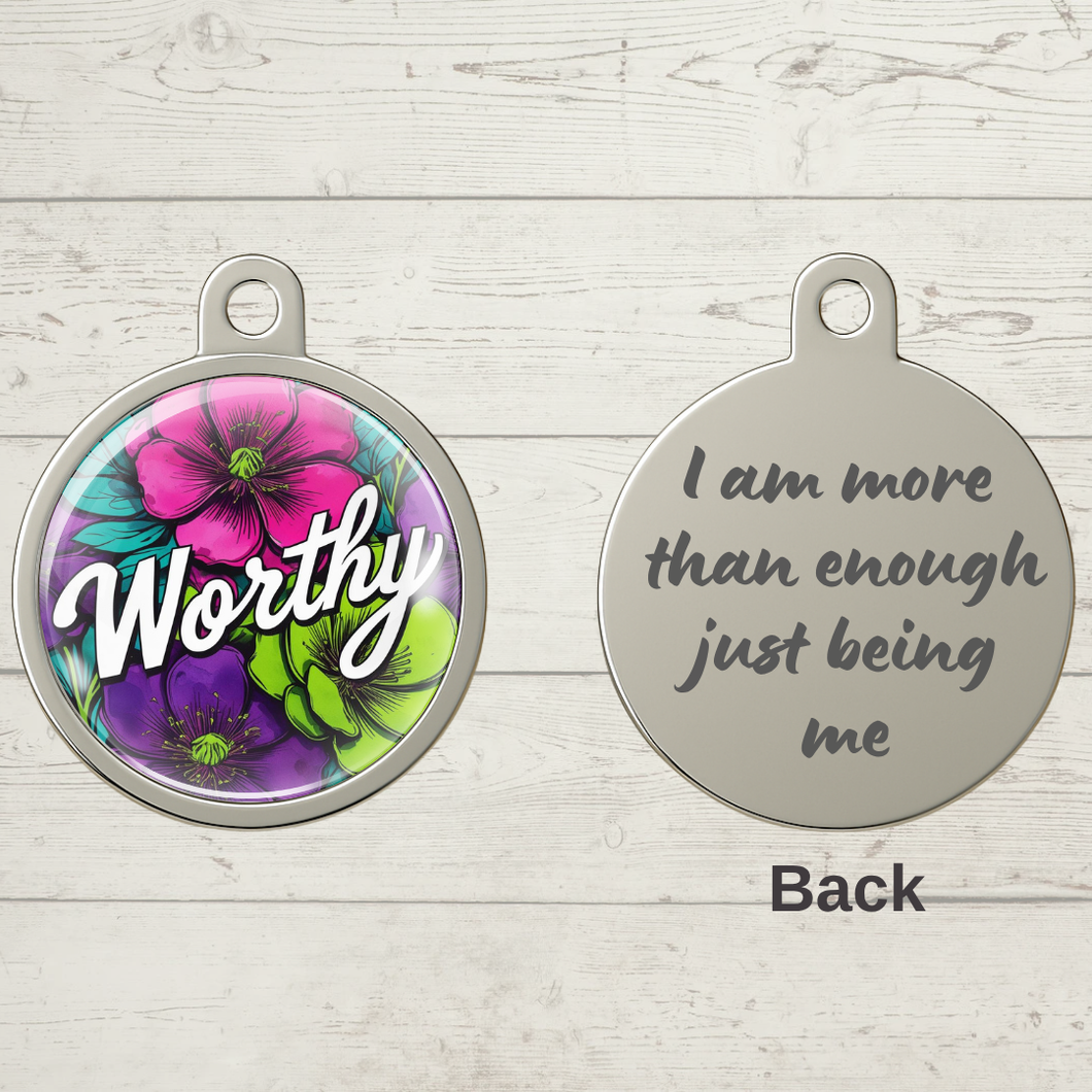 WORTHY CABOCHON CHARM