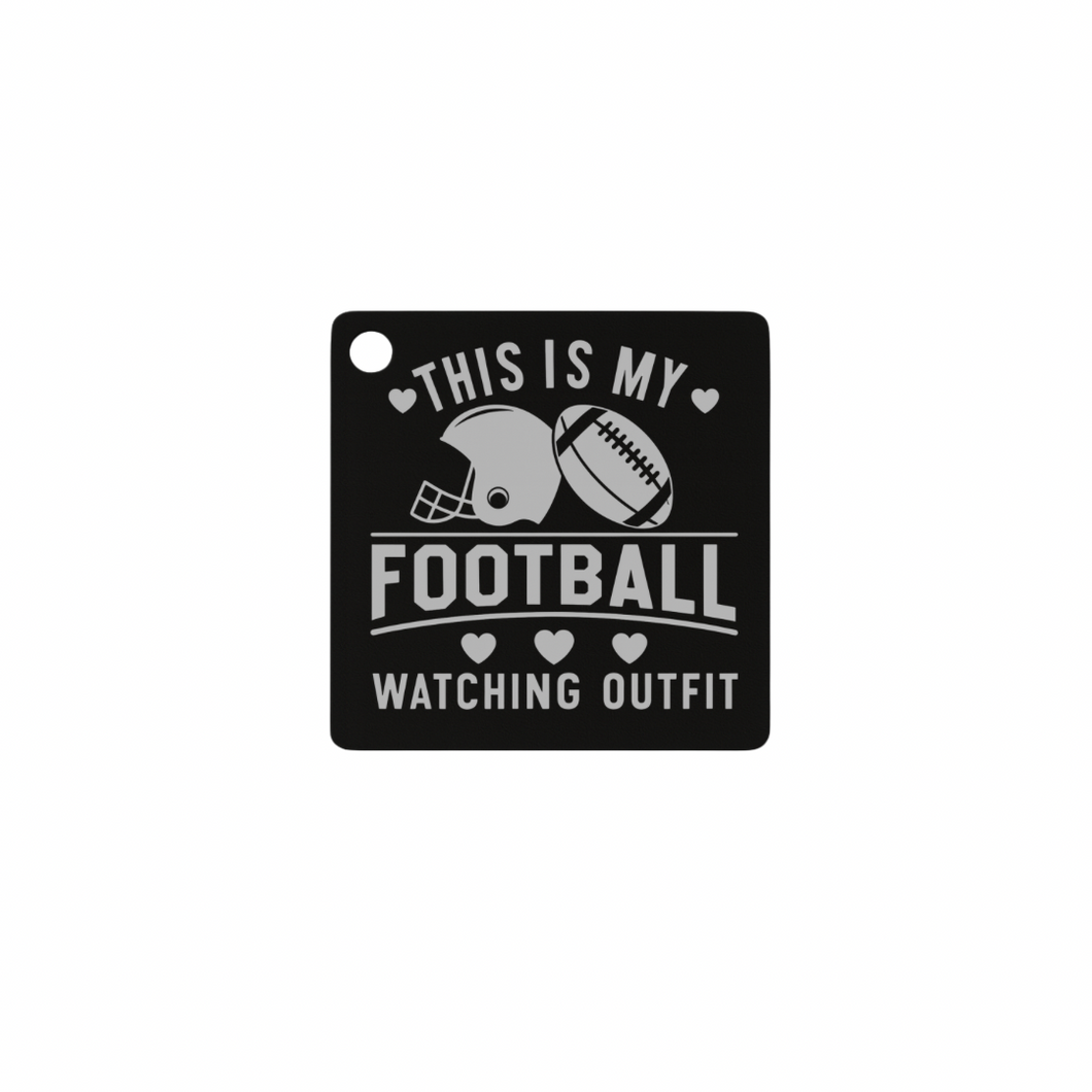 FOOTBALL OUTFIT STAINLESS STEEL CHARM