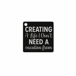 CREATING A LIFE STAINLESS STEEL CHARM