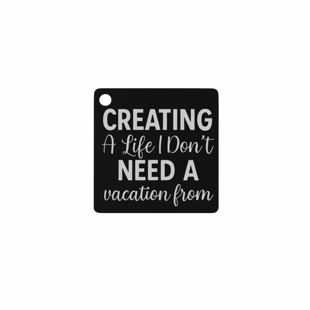CREATING A LIFE STAINLESS STEEL CHARM