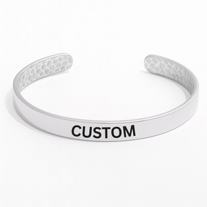 Custom Stainless Steel Bangle Bracelet (TXR)