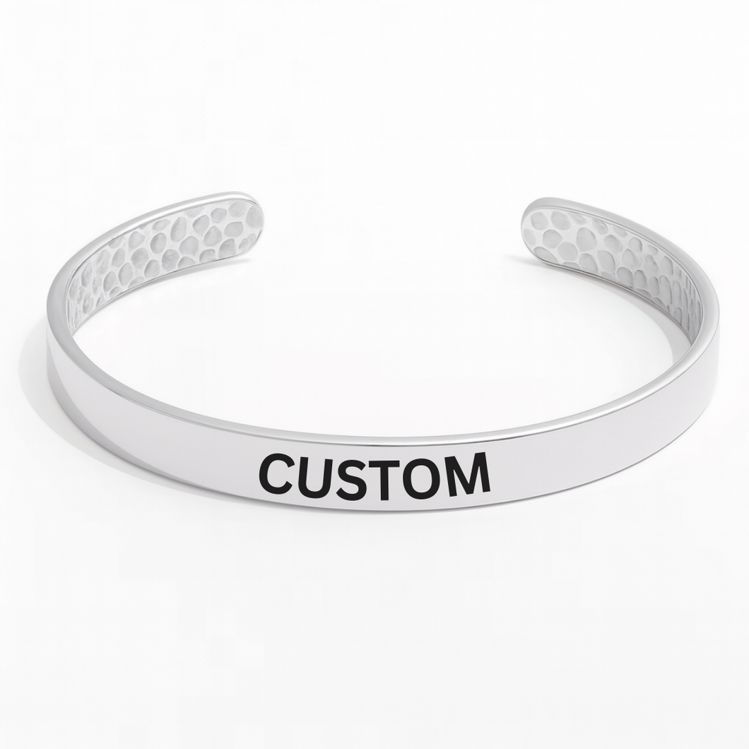 Custom Stainless Steel Bangle Bracelet (TXR)