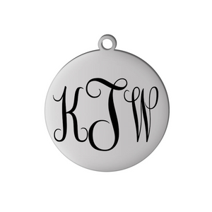 FANCY MONOGRAM INITIALS CHARM