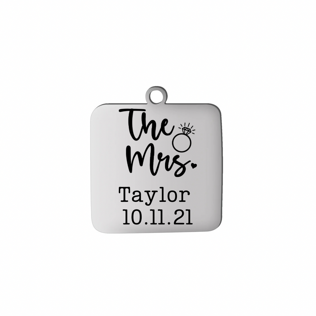 THE MRS. PERSONALIZED CHARM