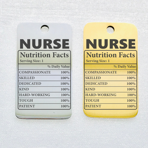 NURSE FACTS STAINLESS STEEL CHARM