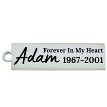 Load image into Gallery viewer, FOREVER IN MY HEART- PERSONALIZED CHARM
