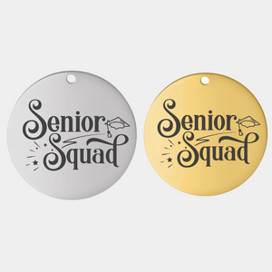 SENIOR SQUAD STAINLESS STEEL CHARM