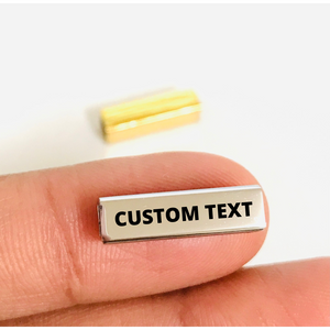 Custom Text - 17x5mm Block Charm