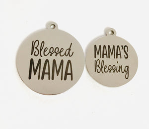 BLESSINGS - MOMMY & ME STAINLESS STEEL CHARMS