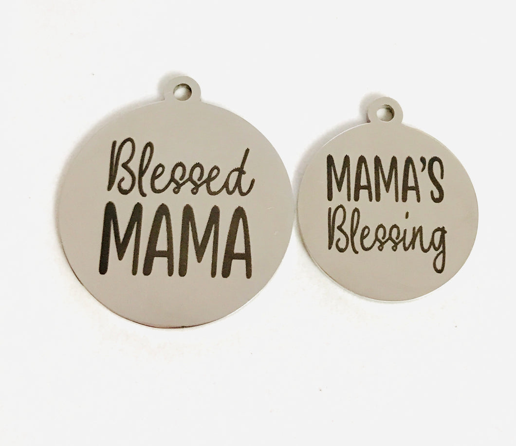 BLESSINGS - MOMMY & ME STAINLESS STEEL CHARMS