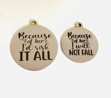 Load image into Gallery viewer, RISK IT ALL - MOMMY &amp; ME STAINLESS STEEL CHARMS
