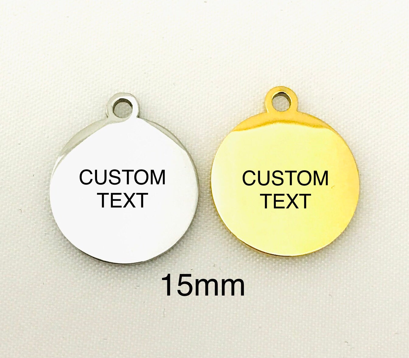 Custom jewelry tags (15mm / 0.6)