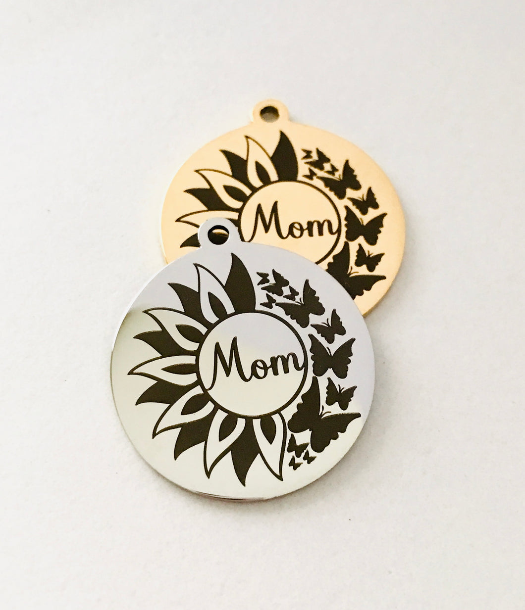 MOM STAINLESS STEEL CHARM