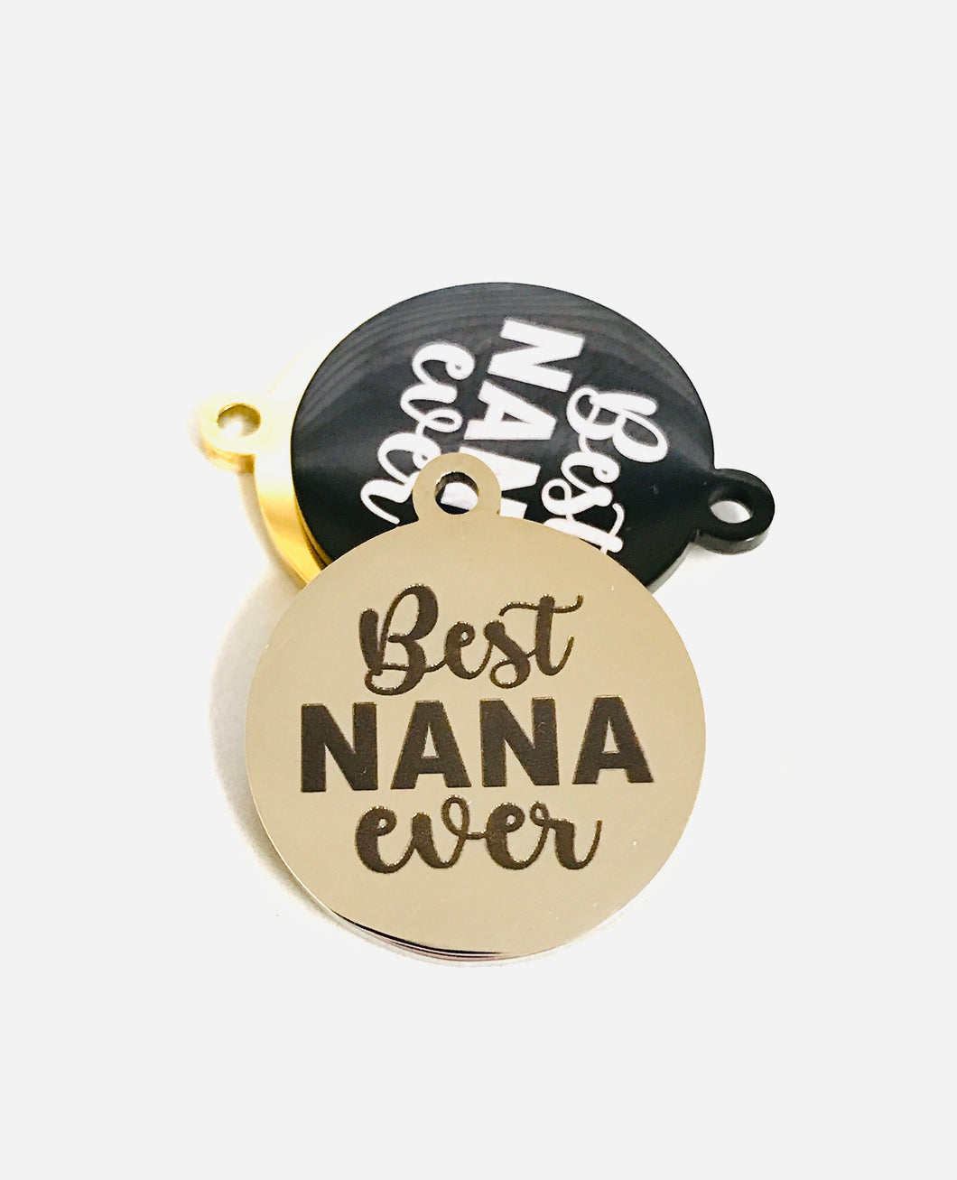 BEST NANA EVER STAINLESS STEEL CHARM