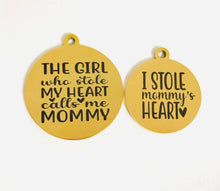 Load image into Gallery viewer, STOLEN HEARTS - MOMMY &amp; ME STAINLESS STEEL CHARMS
