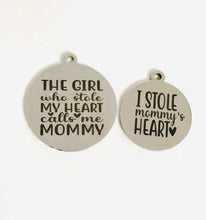 Load image into Gallery viewer, STOLEN HEARTS - MOMMY &amp; ME STAINLESS STEEL CHARMS
